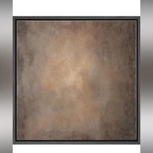 SIGNWIN Framed Canvas Print Wall Art Earthy Brown and Taupe 16"x16" Black Frame
